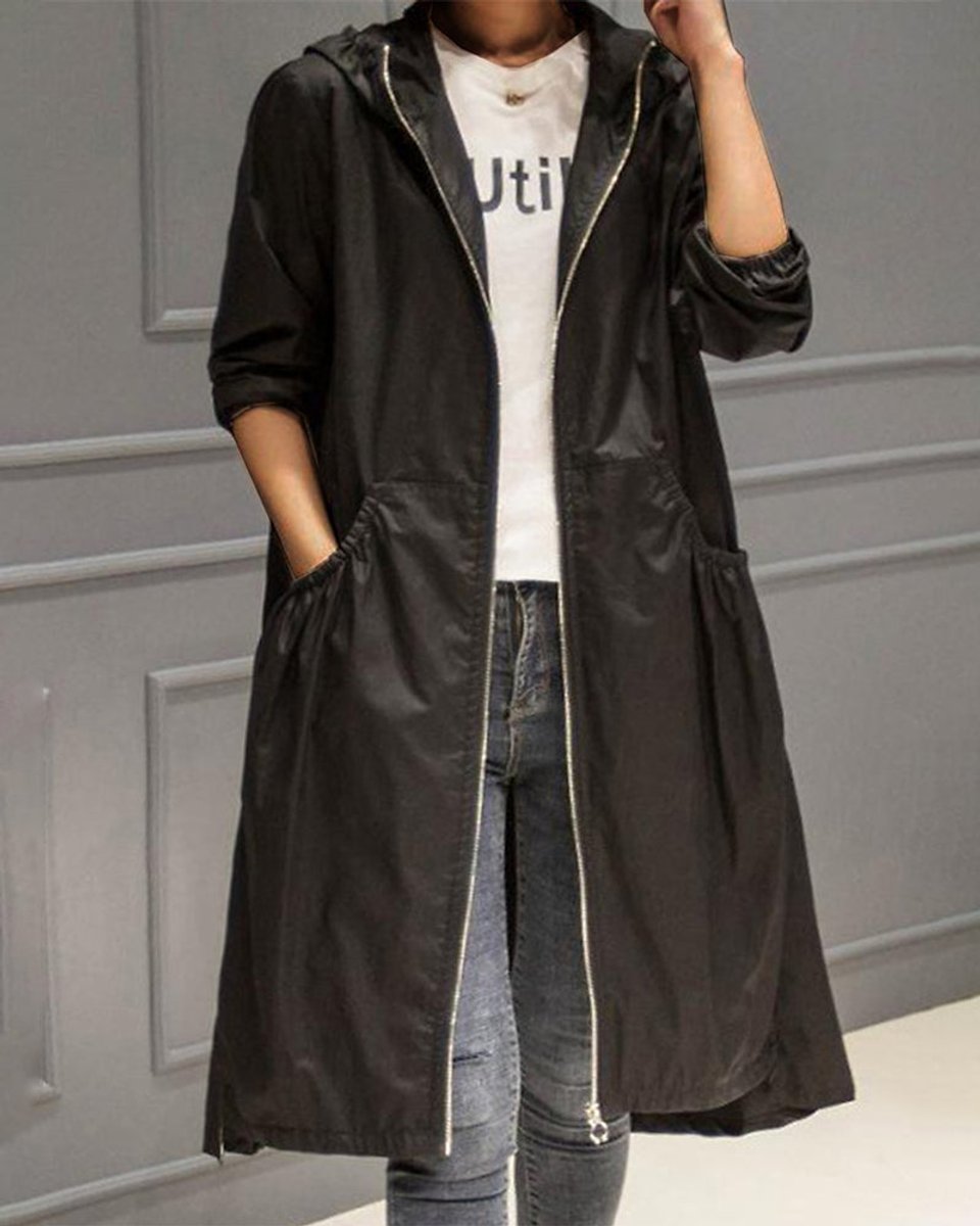 Anouska | Women's Waterproof Hooded Trench Coat