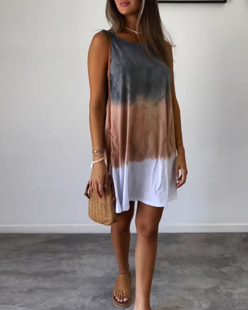 Vionette - Casual Gradient Dress