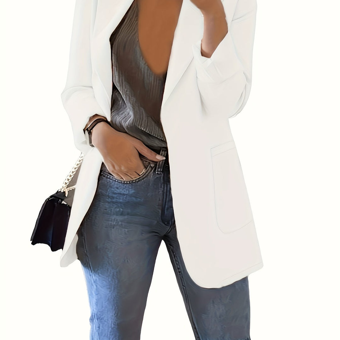 Elegant Tailored Longline Blazer for Business