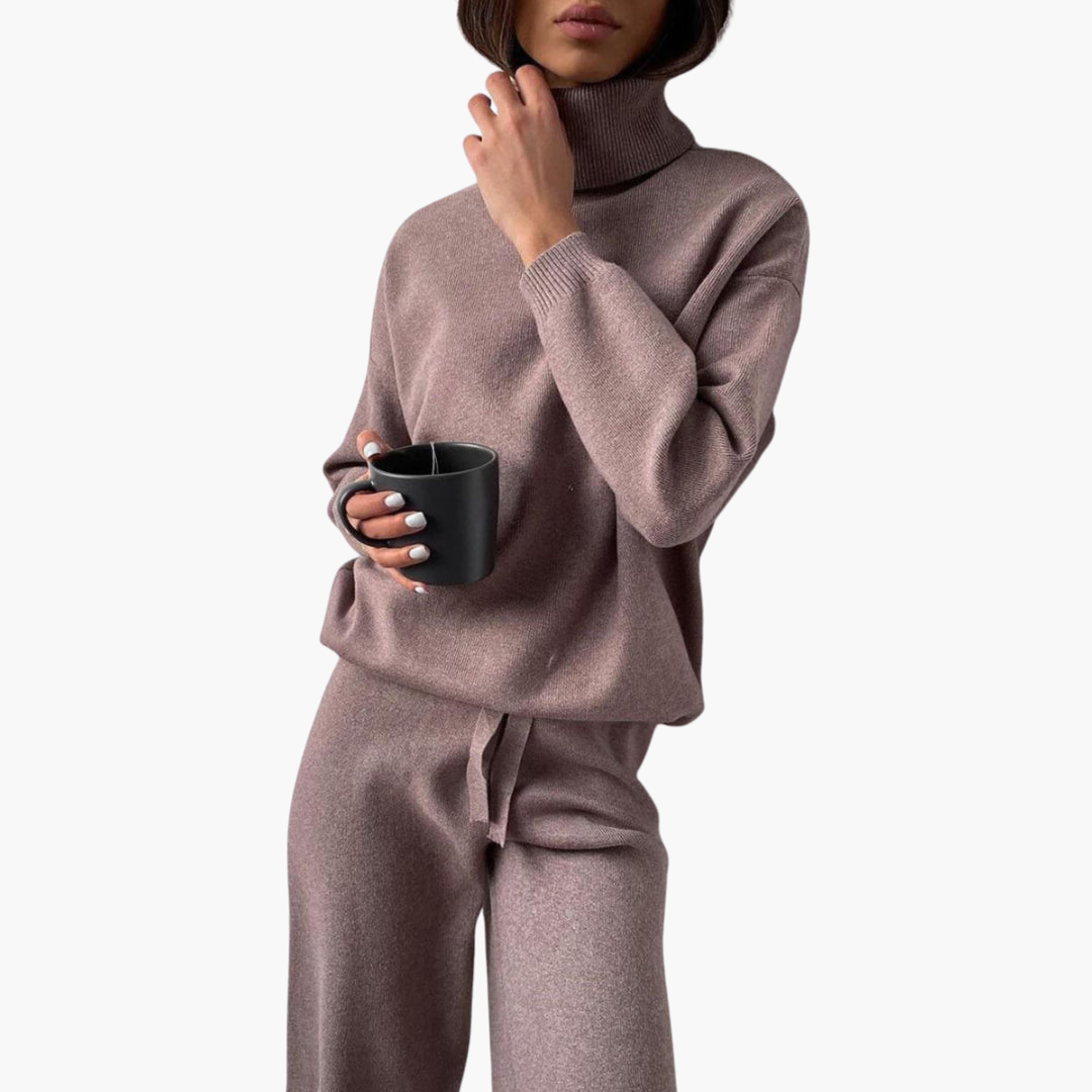 Marisa | Women's Turtleneck Sweater Lounge Set