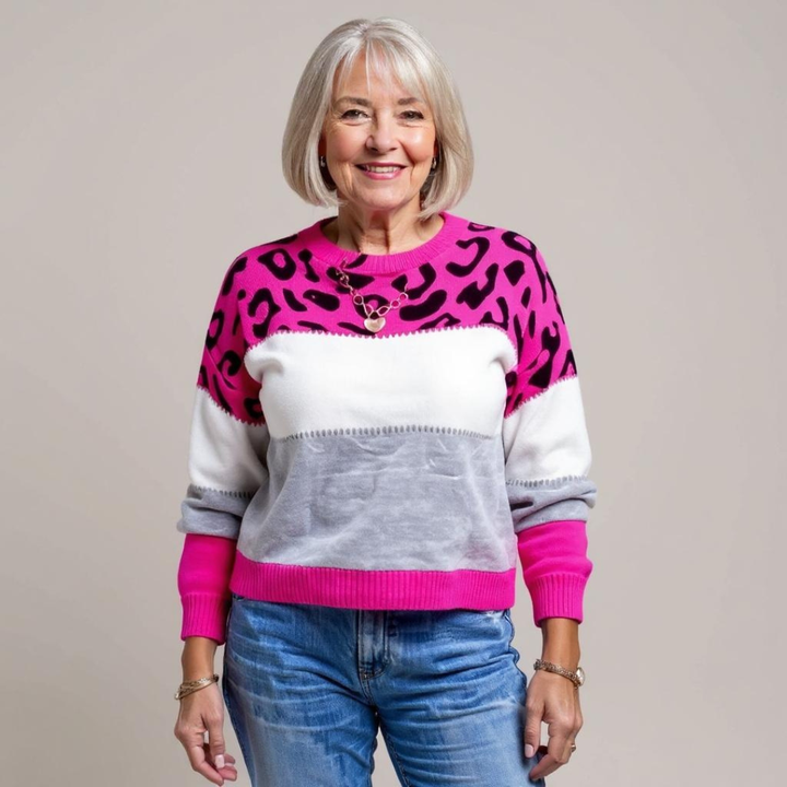 Pascalina | Leopard Print Casual Sweater
