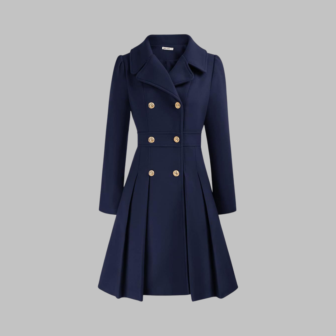 Dami | Women's Fit and Flare Double-Breasted Coat