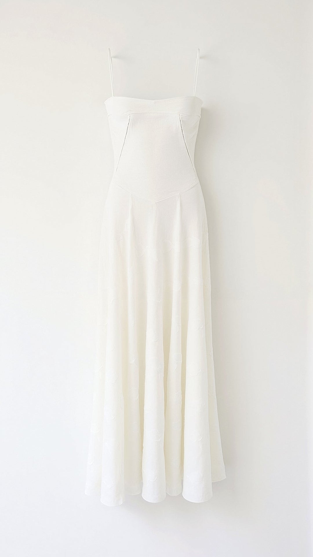 Jacquard Bustier Sweetheart Spaghetti Strap Maxi Dress - Formal Evening Gown