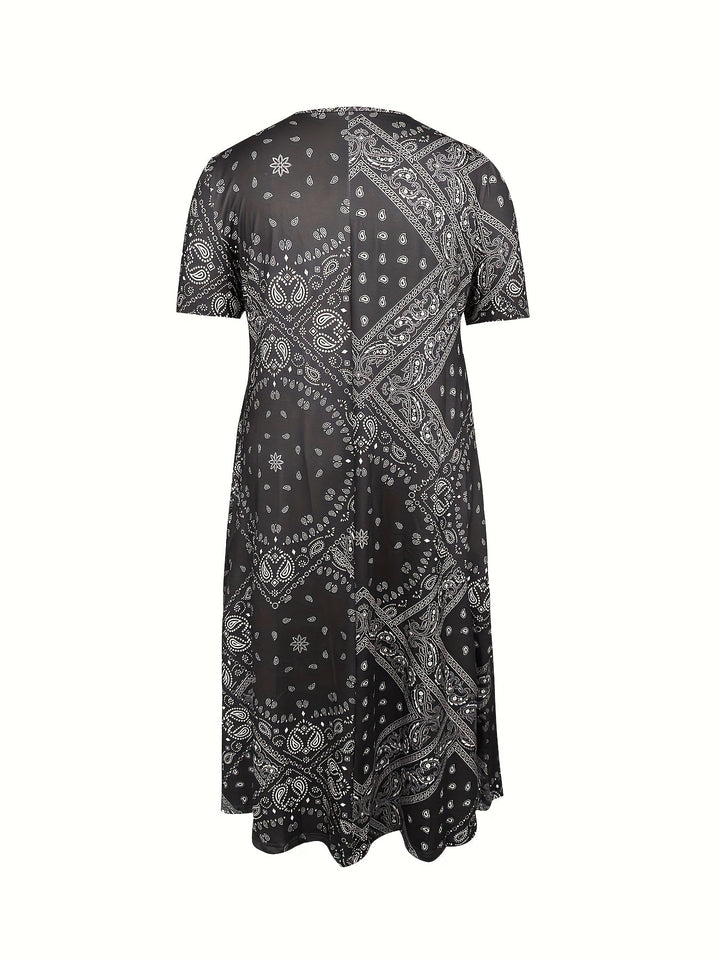 Cassie™-Casual Paisley Print Dress