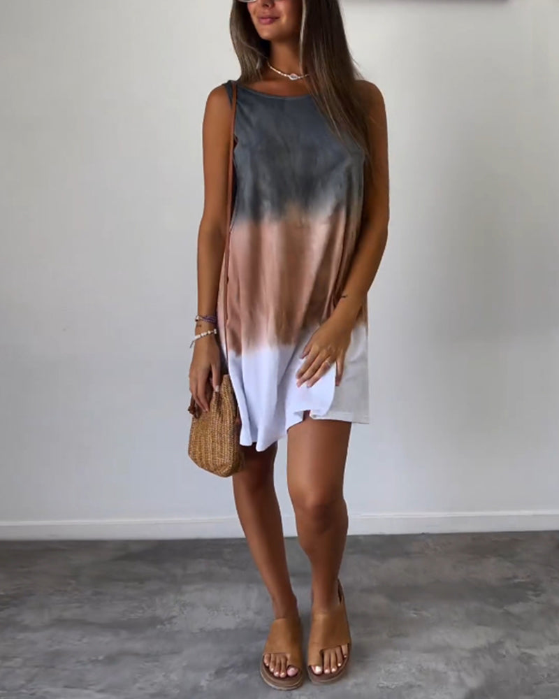 Vionette - Casual Gradient Dress