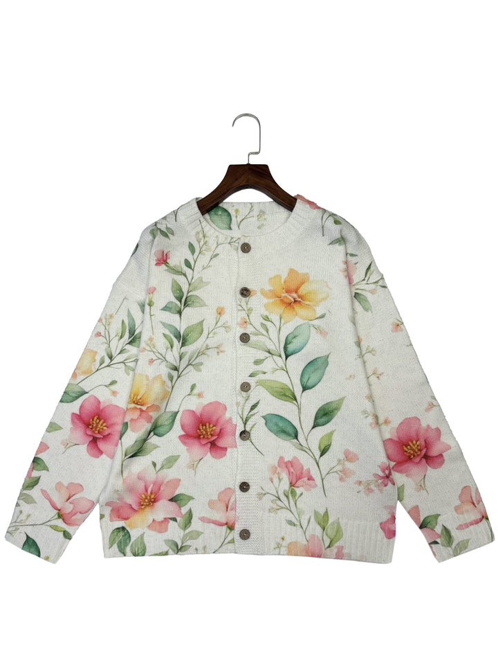 Getty-Floral Print Cardigan