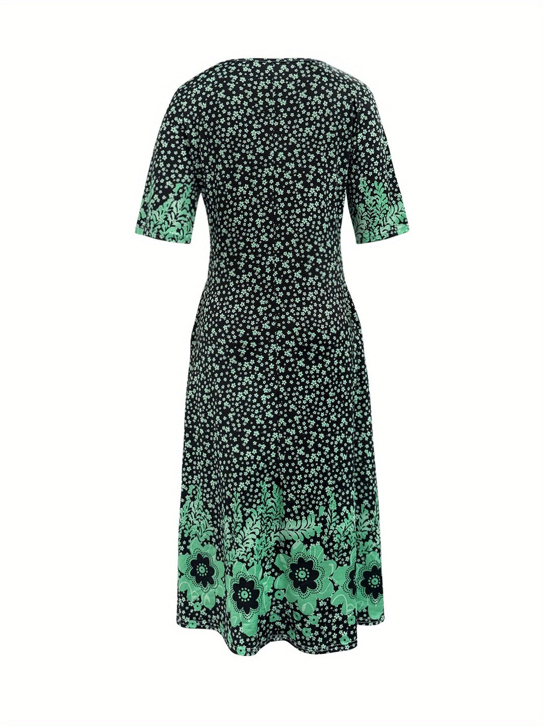 Fliss™-Floral Peplum Dress