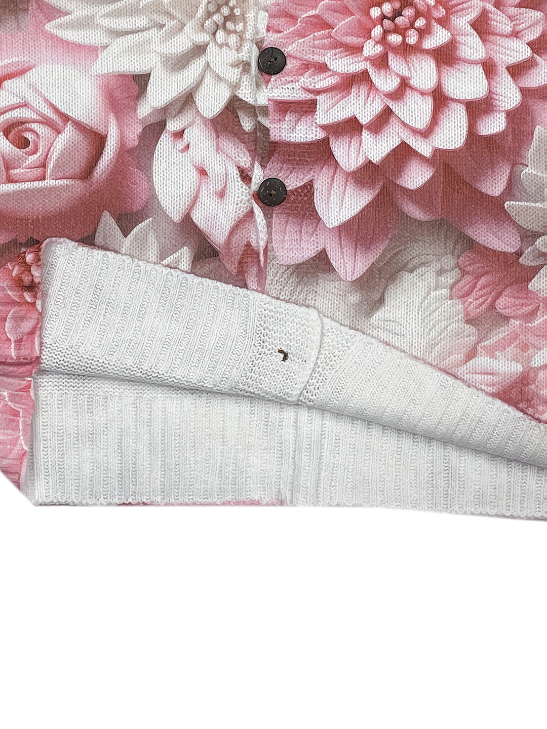 Jackie-3D Floral Print Cardigan