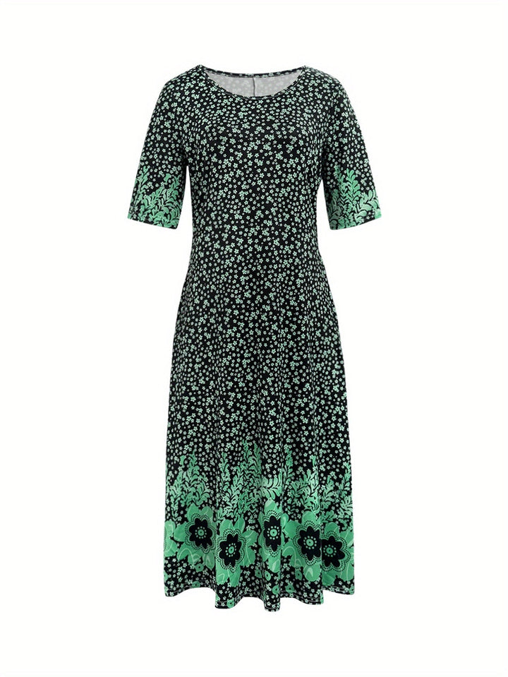 Fliss™-Floral Peplum Dress