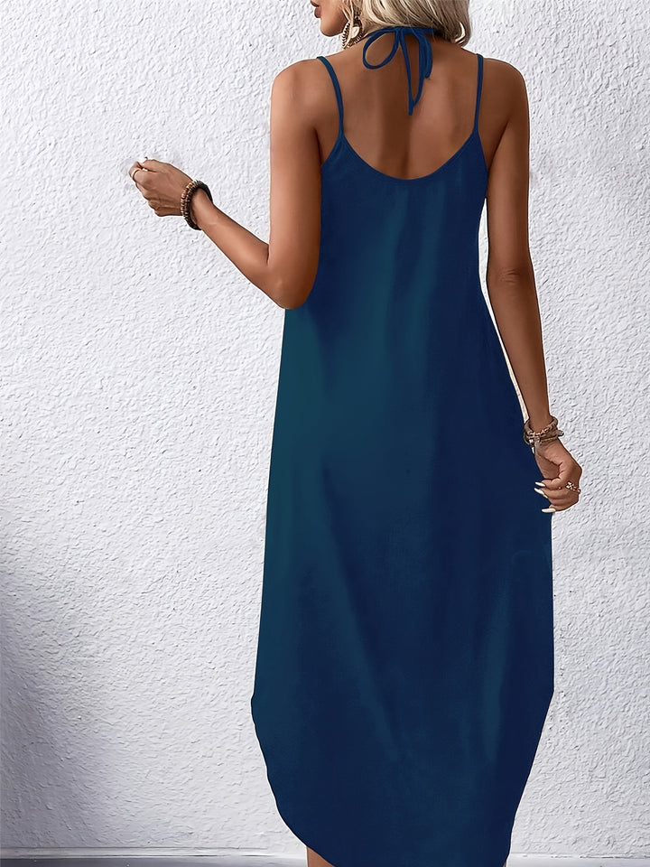 Floral Print Slit Cami Maxi Dress for Vacation Style