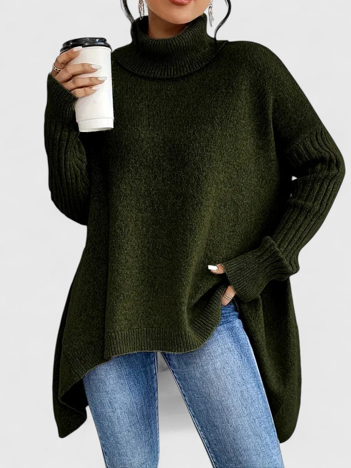 Keiralyss | Women's Oversized Wool Turtleneck Sweater