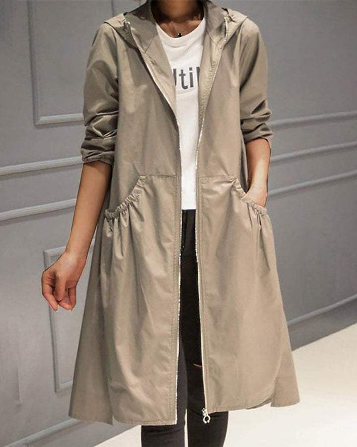 Anouska | Women's Waterproof Hooded Trench Coat