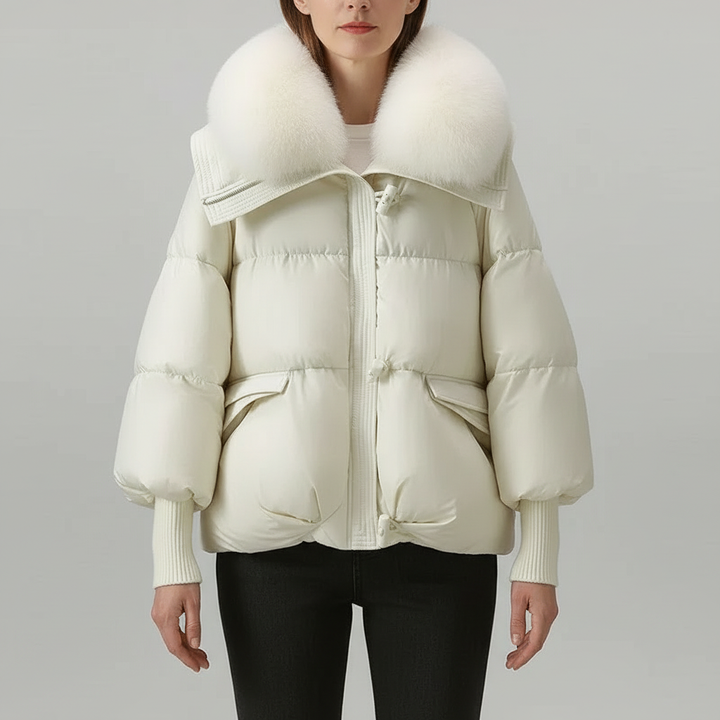Donna | Women's Oversized Puffer Jacket with Faux Fur Collar