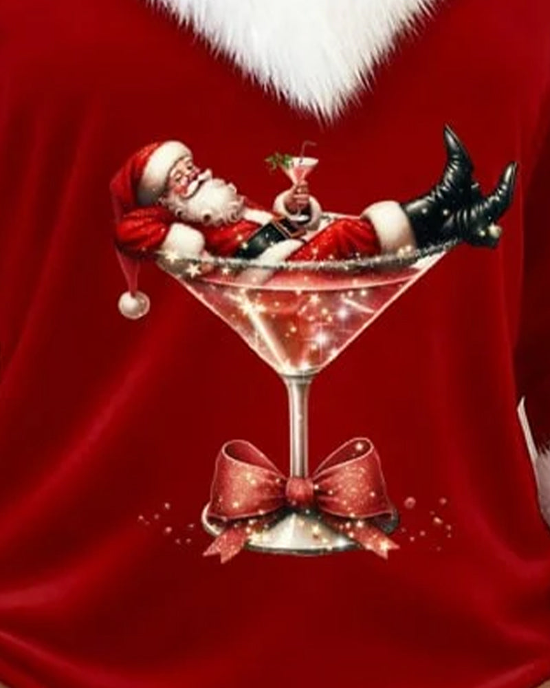 Ginnie- Santa V neck Jumper