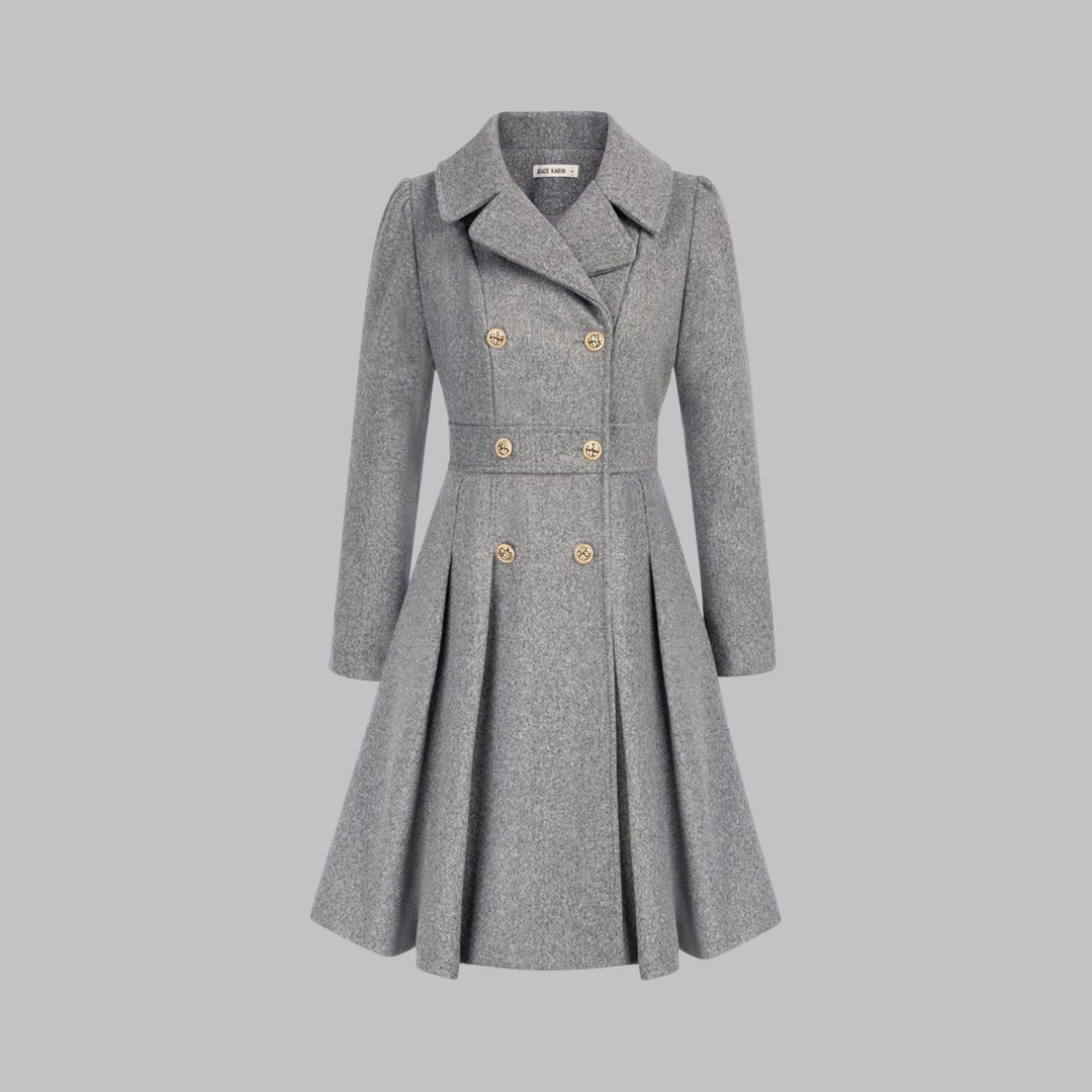 Dami | Women's Fit and Flare Double-Breasted Coat