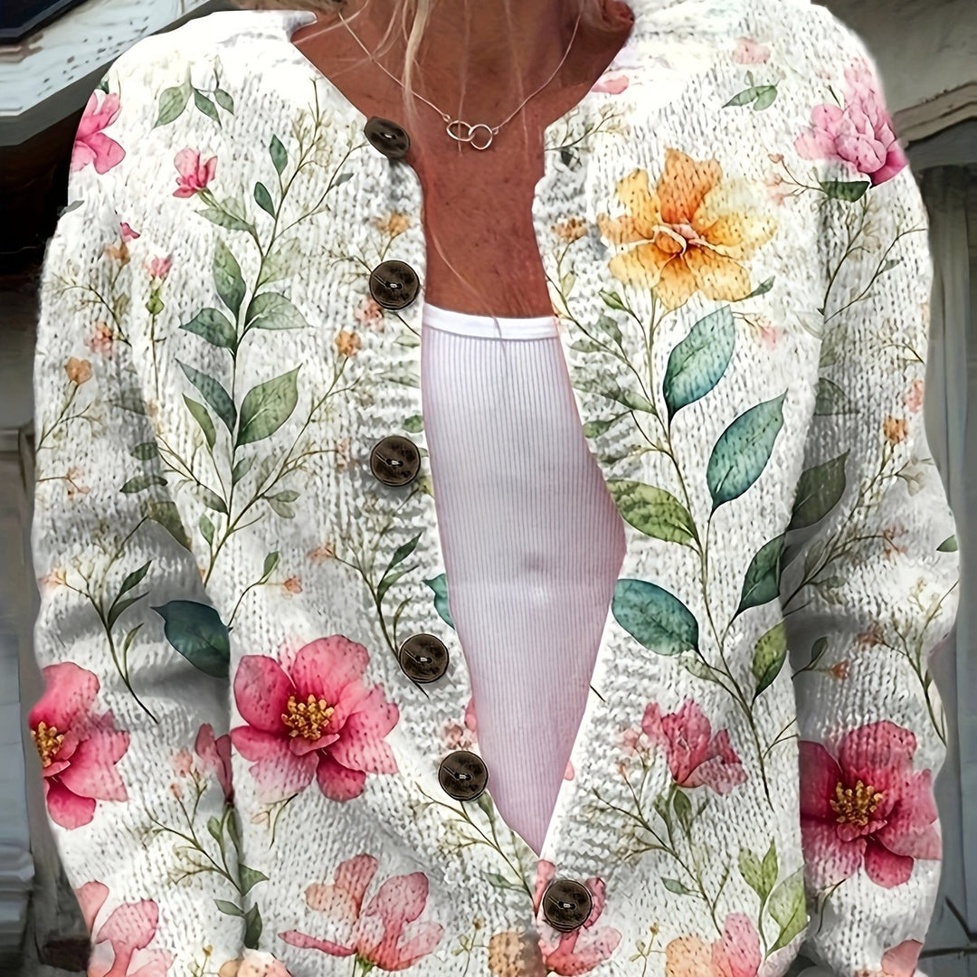 Getty-Floral Print Cardigan
