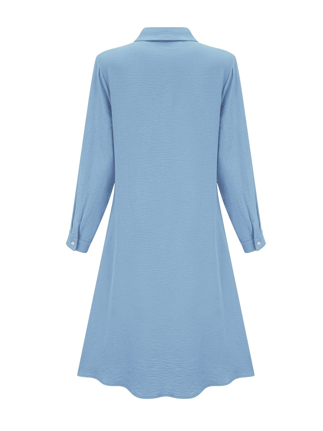 Paloma™-Plain Colour Button Front Shirt Dress