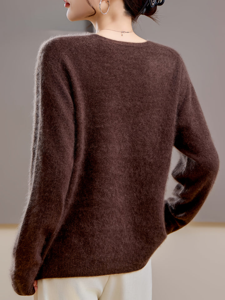 Colette | Women's Cashmere Wool Blend V-Neck Sweater
