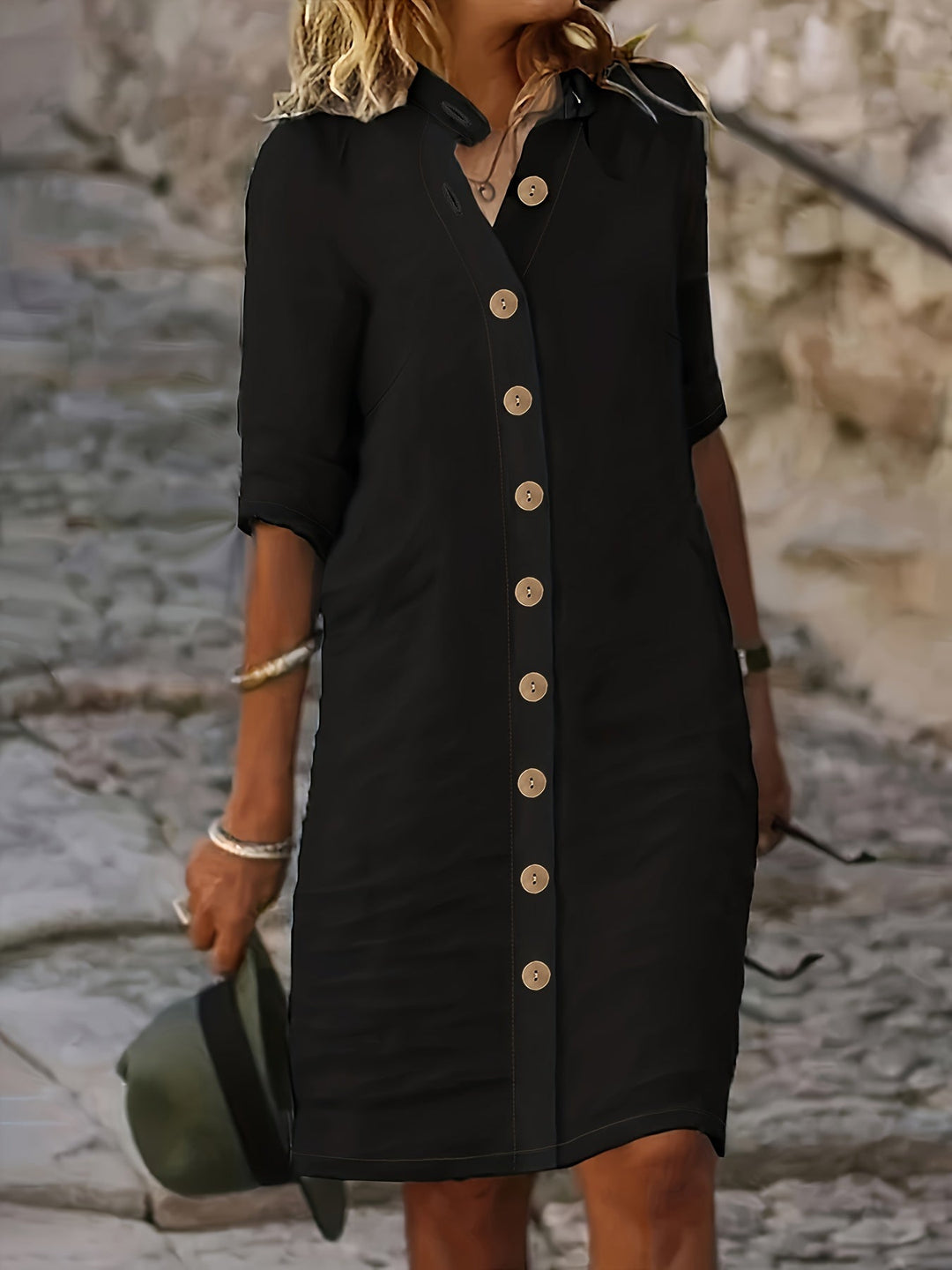 Jurele – Button-Down Shirt Dress