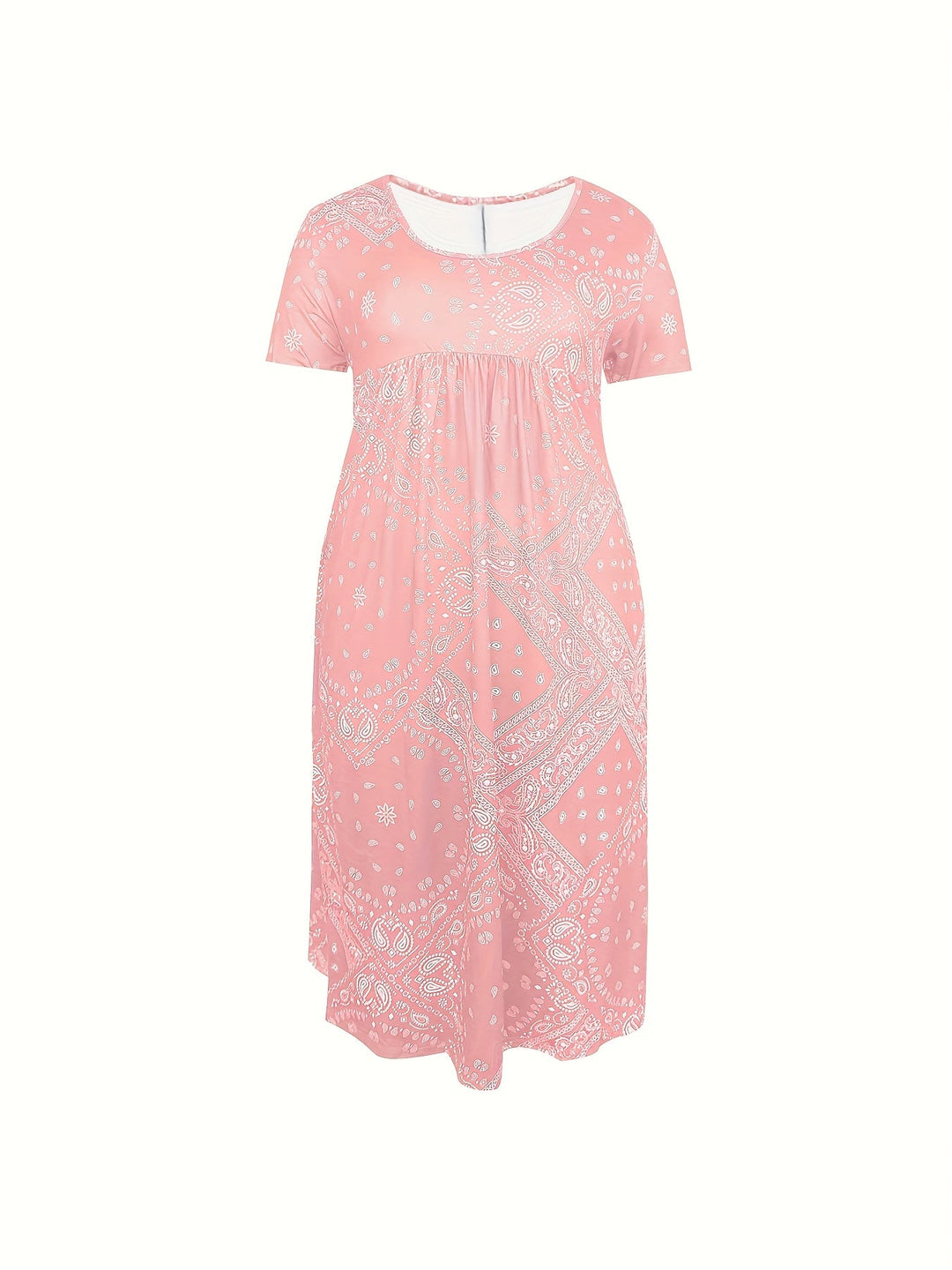 Cassie™-Casual Paisley Print Dress