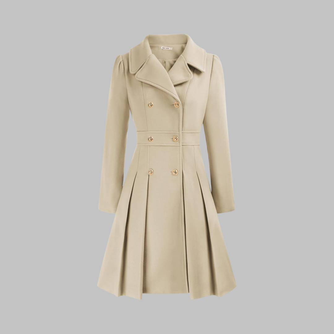 Dami | Women's Fit and Flare Double-Breasted Coat