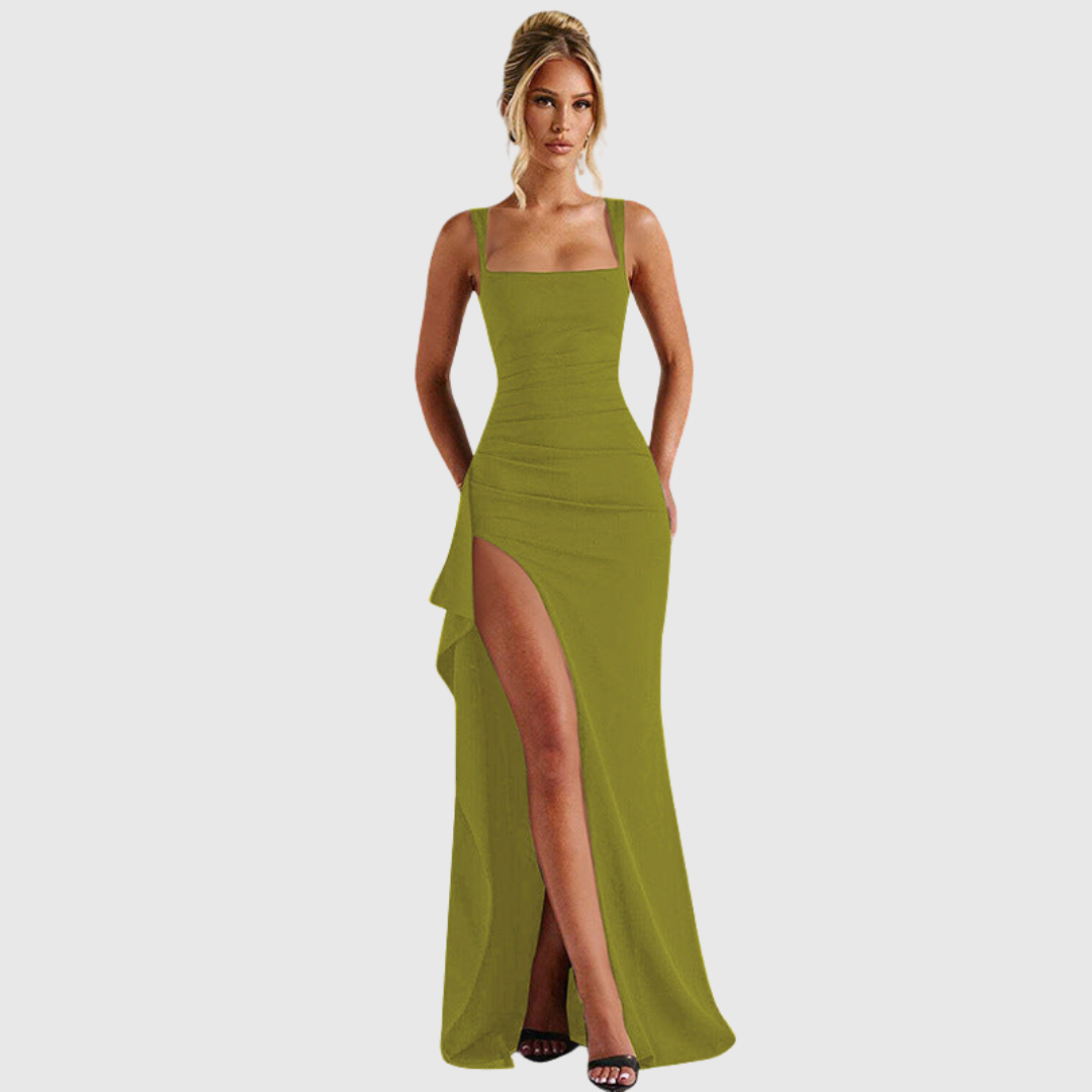 Elegant Bodycon Maxi Dress Formal Evening Gown
