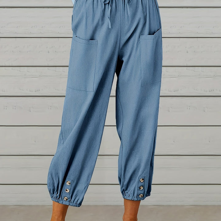 Wide Leg Capri Pants