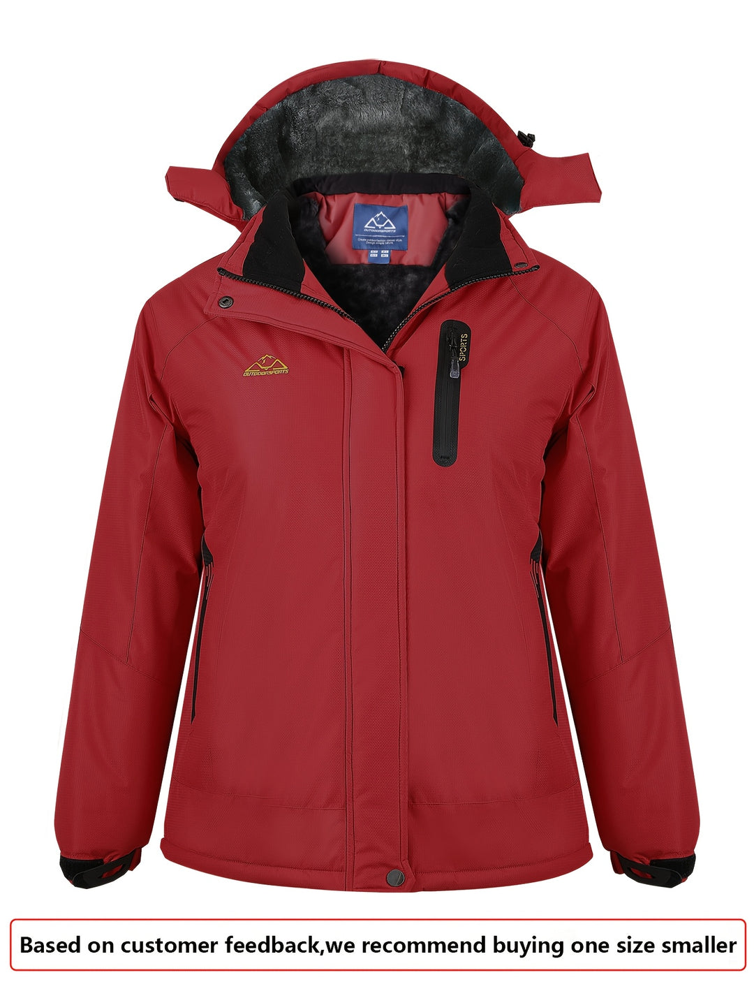 Sierra | Women's Waterproof Ski Jacket with Fleece-Lined Hood