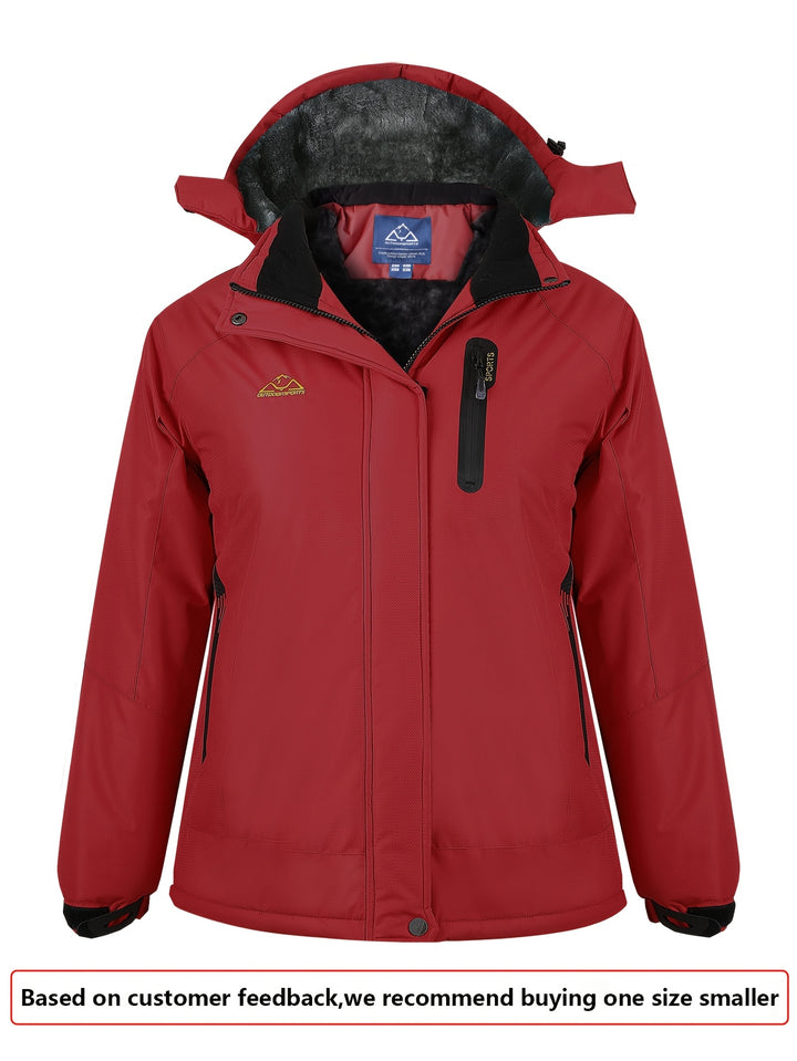 Sierra | Women's Waterproof Ski Jacket with Fleece-Lined Hood