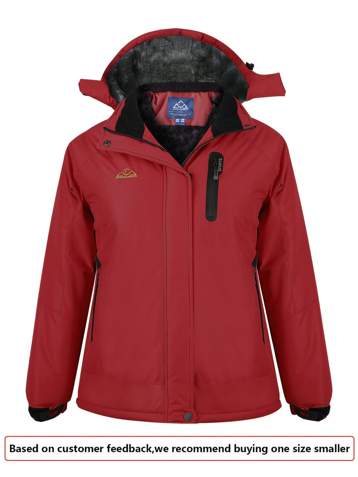 Wren | Women's Insulated Waterproof Ski Jacket with Fur-Lined Hood