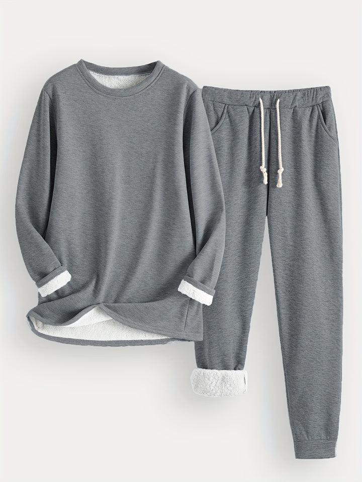 Wren | Women's Fleece-Lined Sweatshirt and Jogger Set