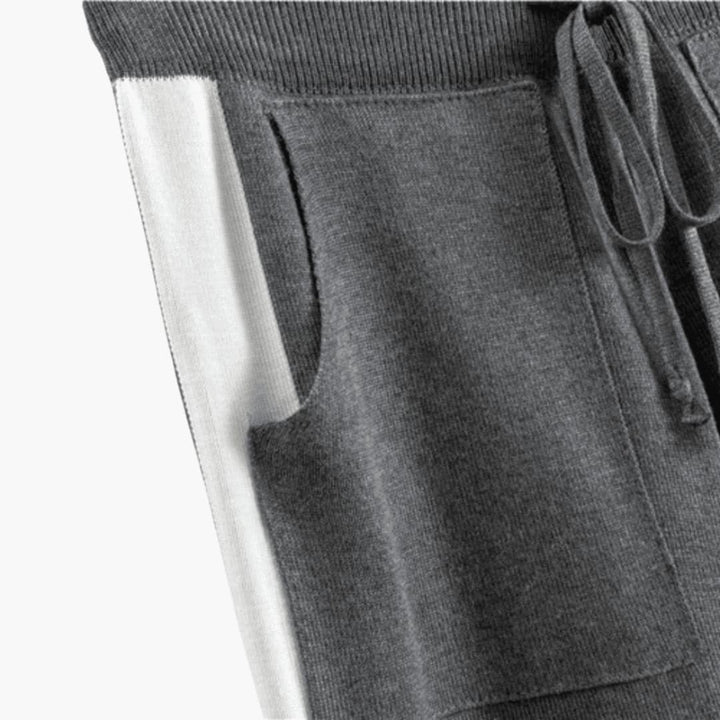 Ottoline | Women's Crew Neck Colorblock Sweater Set