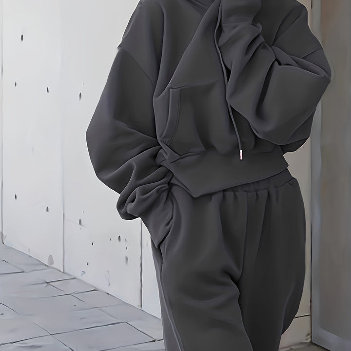 Frankie | Women's Oversized Hooded Sweatshirt and Jogger Set