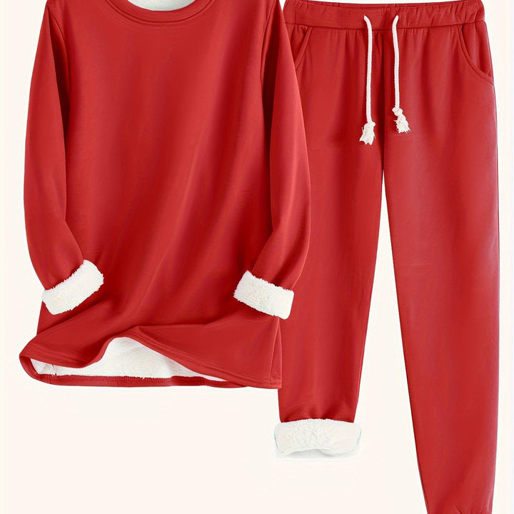 Wren | Women's Fleece-Lined Sweatshirt and Jogger Set