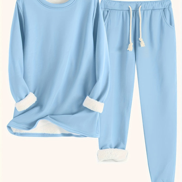 Wren | Women's Fleece-Lined Sweatshirt and Jogger Set