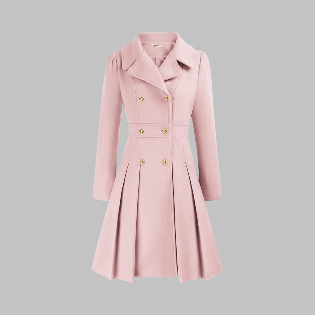 Dami | Women's Fit and Flare Double-Breasted Coat