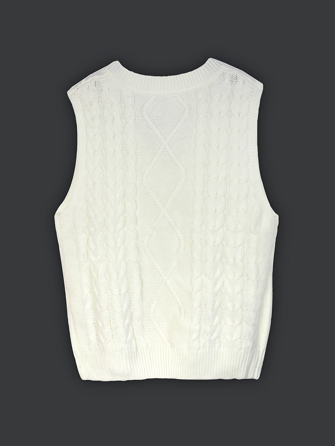 Wrenley | Women's Cable Knit V-Neck Sweater Vest