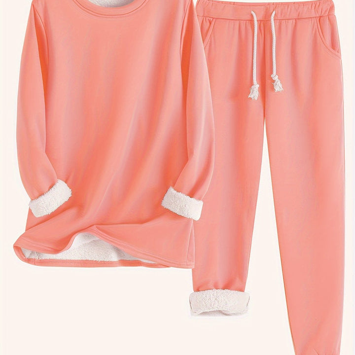 Wren | Women's Fleece-Lined Sweatshirt and Jogger Set