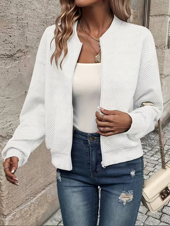 Juliette | Women's Cropped Quilted Bomber Jacket