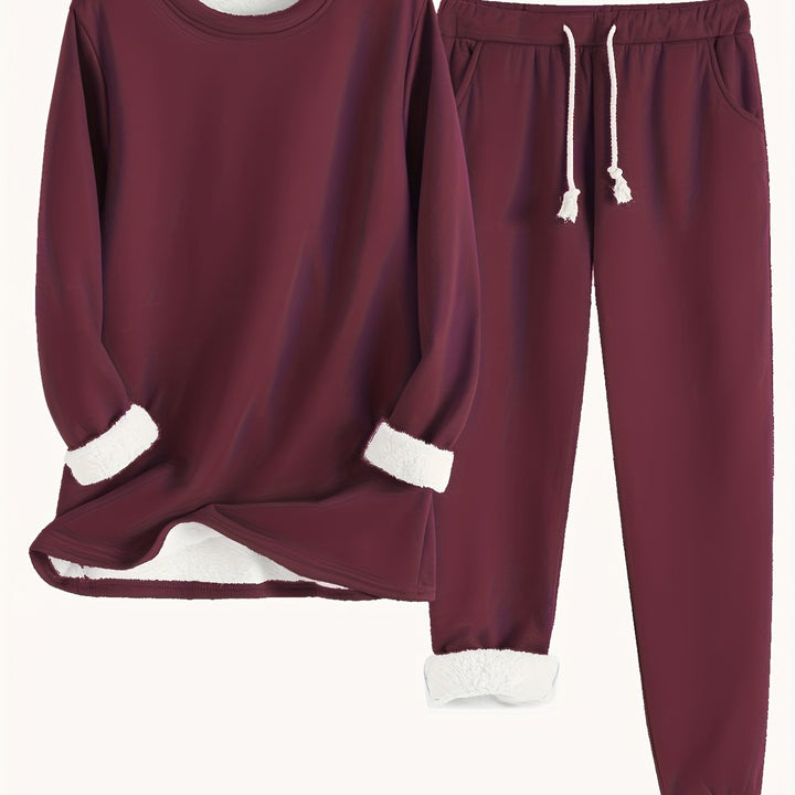 Wren | Women's Fleece-Lined Sweatshirt and Jogger Set