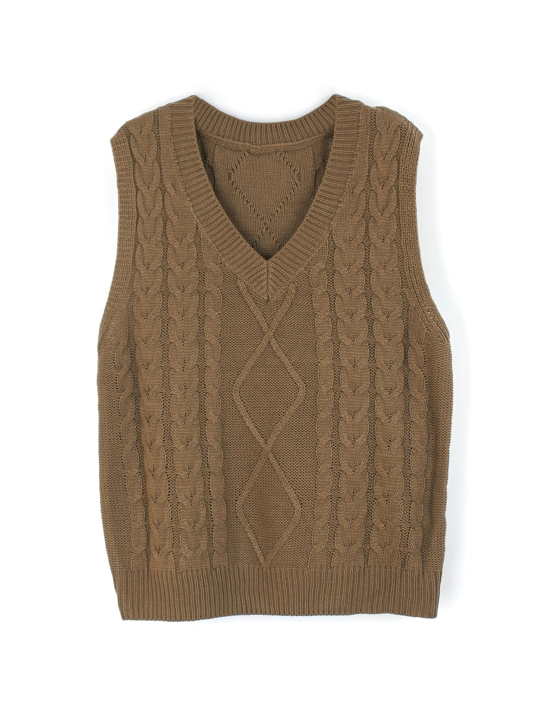 Wrenley | Women's Cable Knit V-Neck Sweater Vest