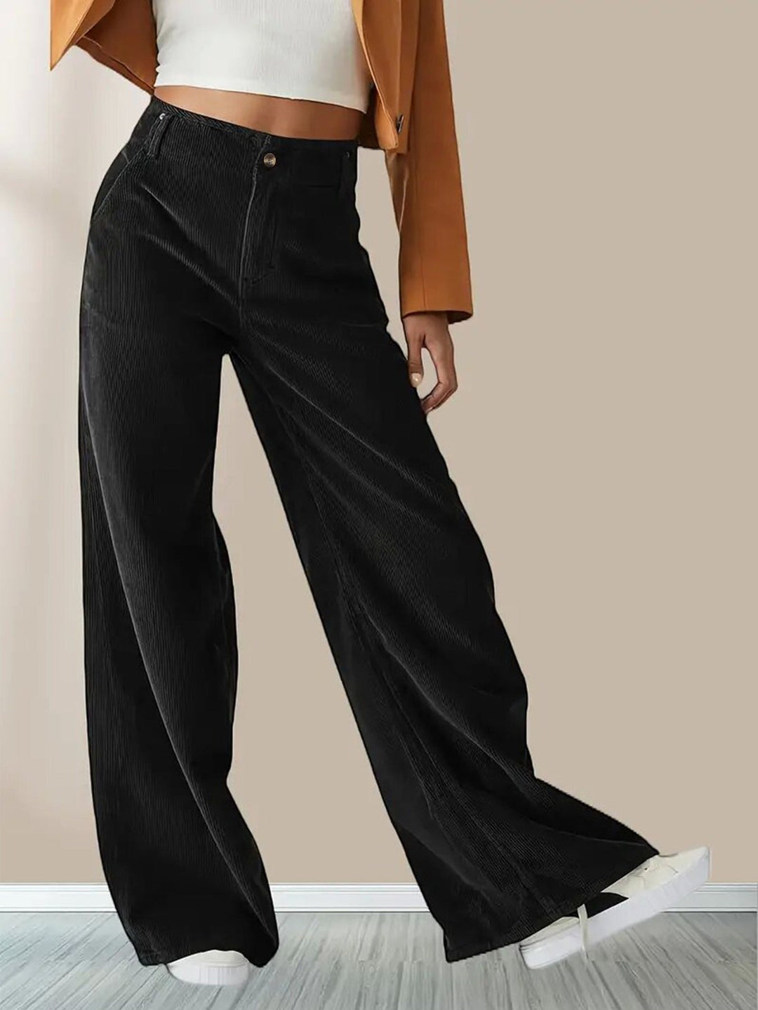 Verity | Women's Relaxed Wide-Leg Corduroy Pants