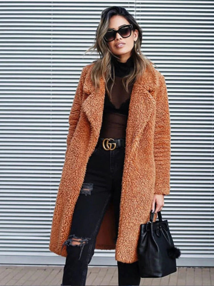 Vivienne | Women's Long Teddy Fleece Coat
