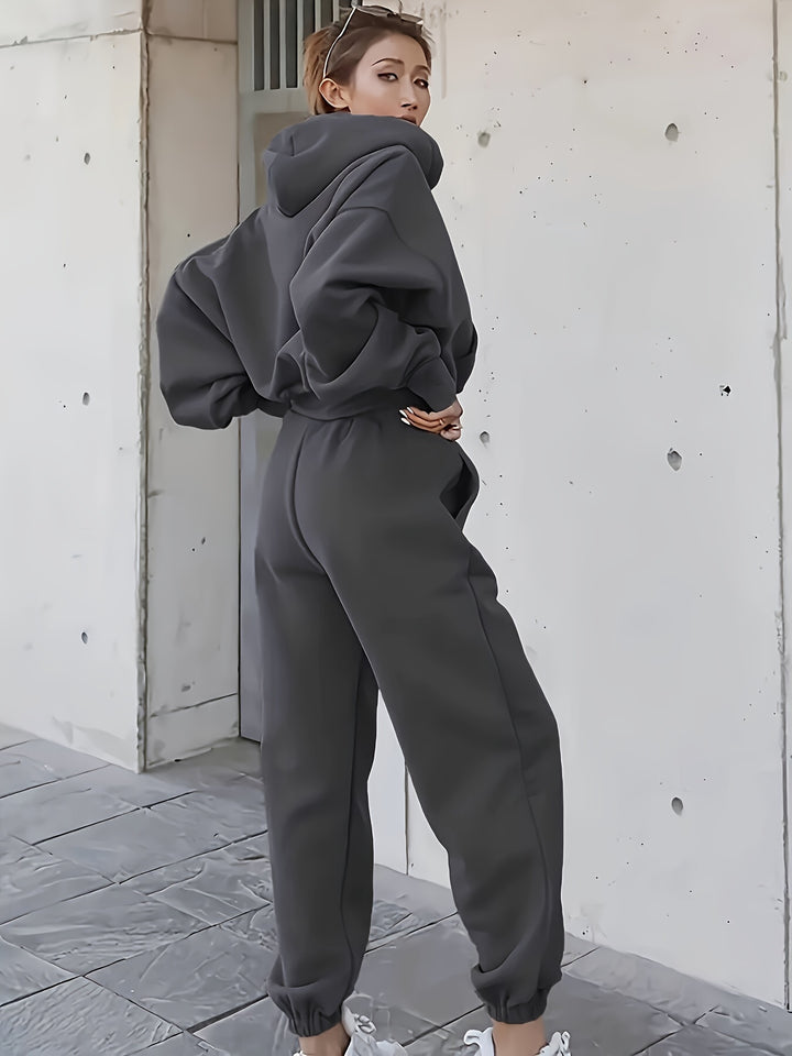 Frankie | Women's Oversized Hooded Sweatshirt and Jogger Set