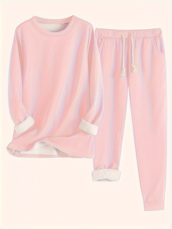 Wren | Women's Fleece-Lined Sweatshirt and Jogger Set