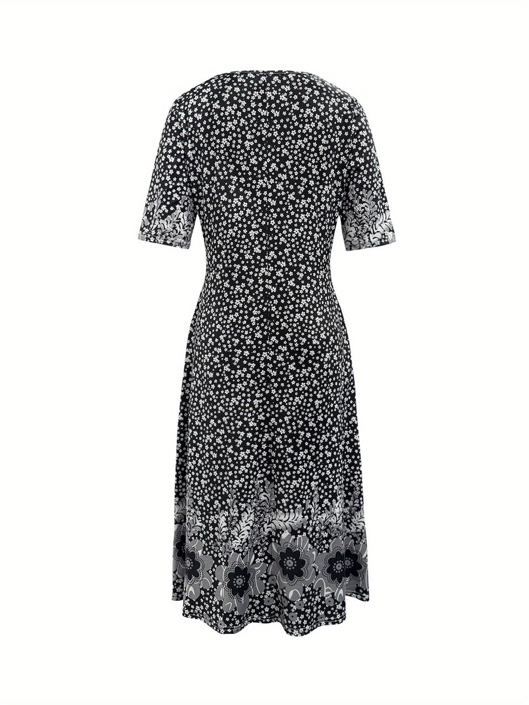 Fliss™-Floral Peplum Dress