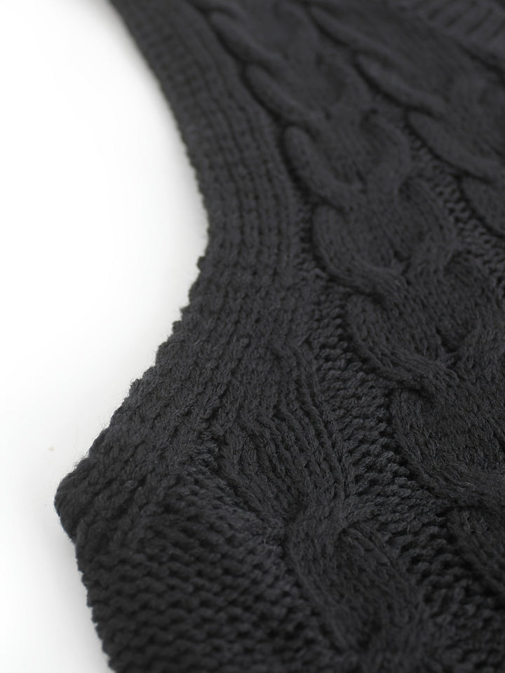 Wrenley | Women's Cable Knit V-Neck Sweater Vest