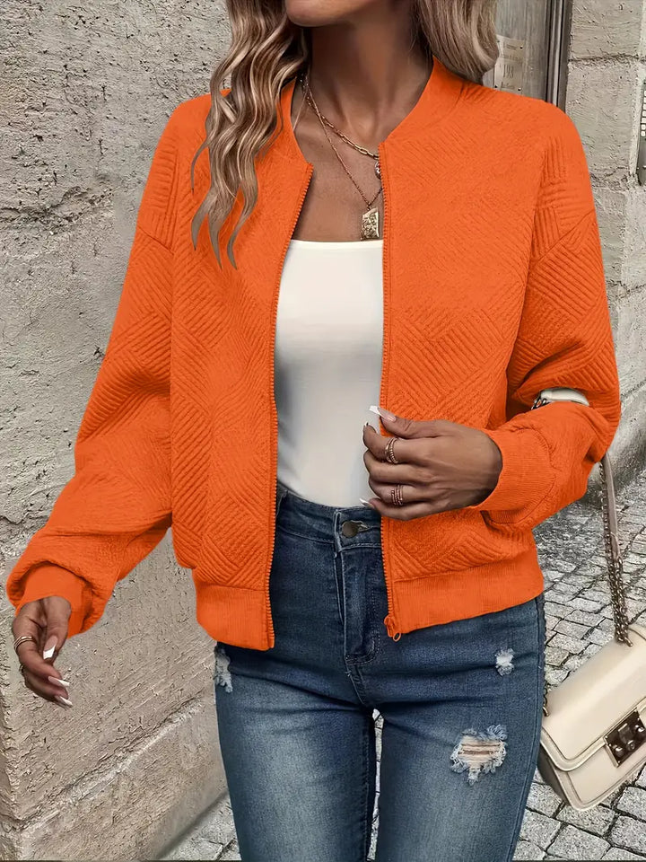 Juliette | Women's Cropped Quilted Bomber Jacket