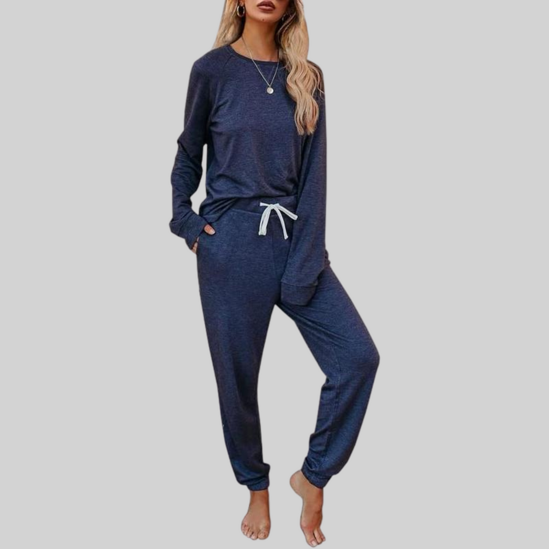 Long Sleeve Jogger Two Piece Set for Casual Style