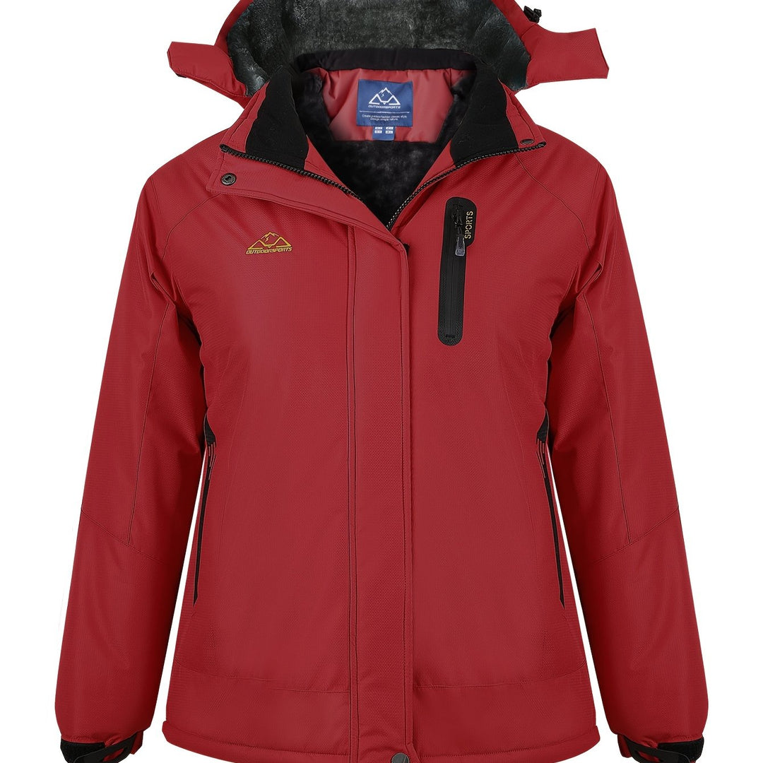 Sierra | Women's Waterproof Ski Jacket with Fleece-Lined Hood